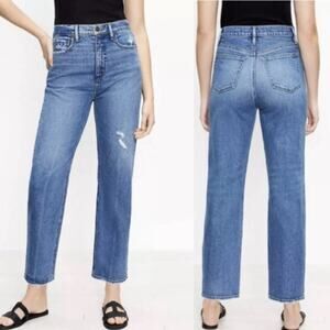 Ann Taylor Loft The 90s High Waist Straight Jeans Size 30/10 NWT